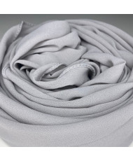 Hijab Mousseline Gris Perle – Légèreté et Élégance | AlmaModesty