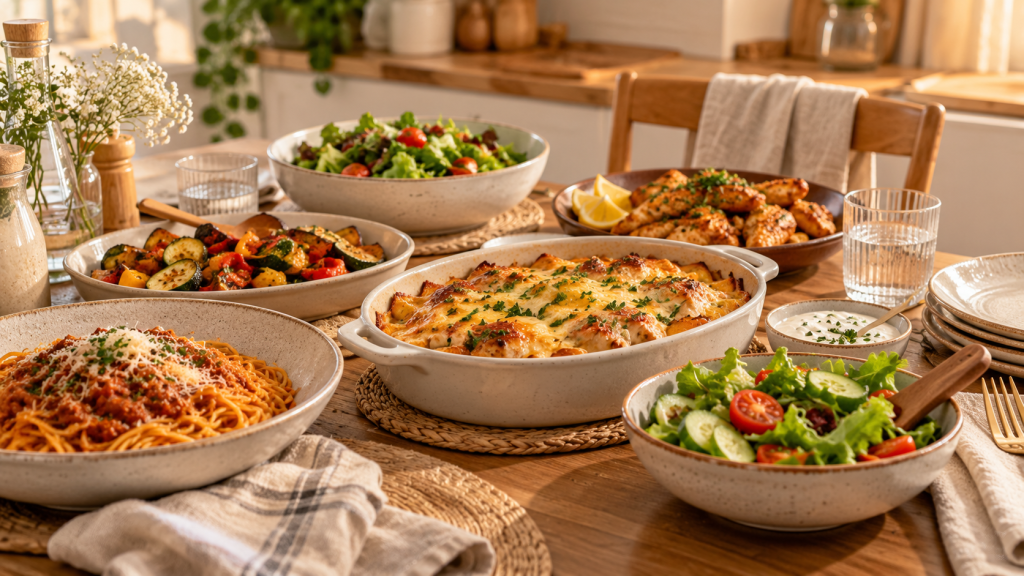 Repas faciles pour les soirs de semaine à partager en famille